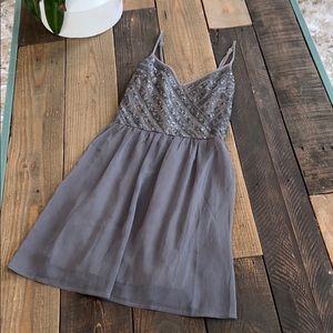 Gray sequin Hollister dress. Super cute 👗